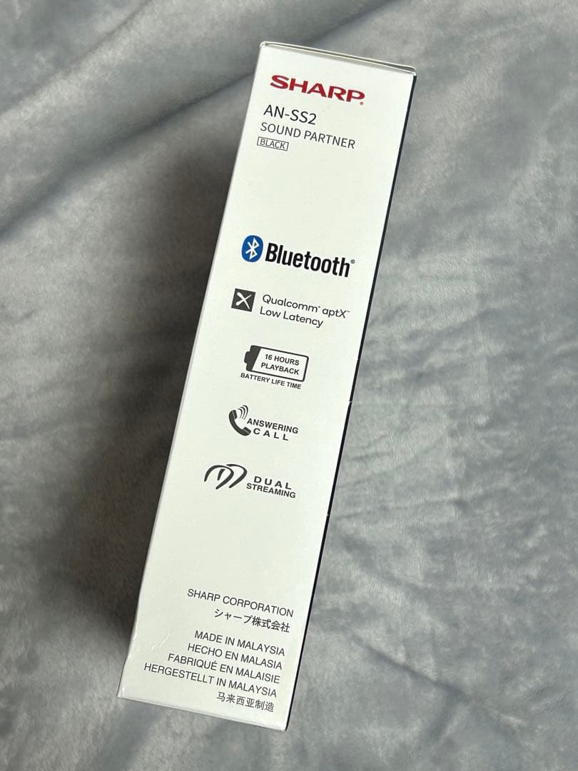 【新品未使用】AQUOS SHARP AN-SS2 ネックスピーカー ブラック