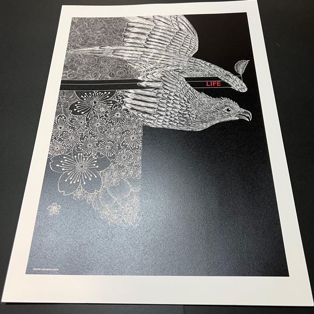 【入手困難】永井一正　『LIFE』ポスター 5枚セット