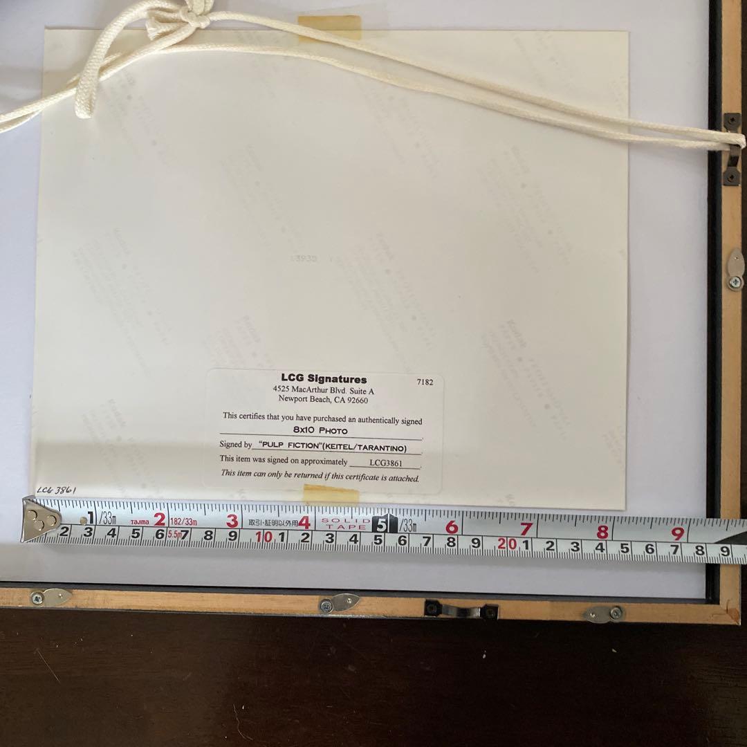 パルプフィクション　タランティーノ　ハーヴェイカイテル　サインフォト