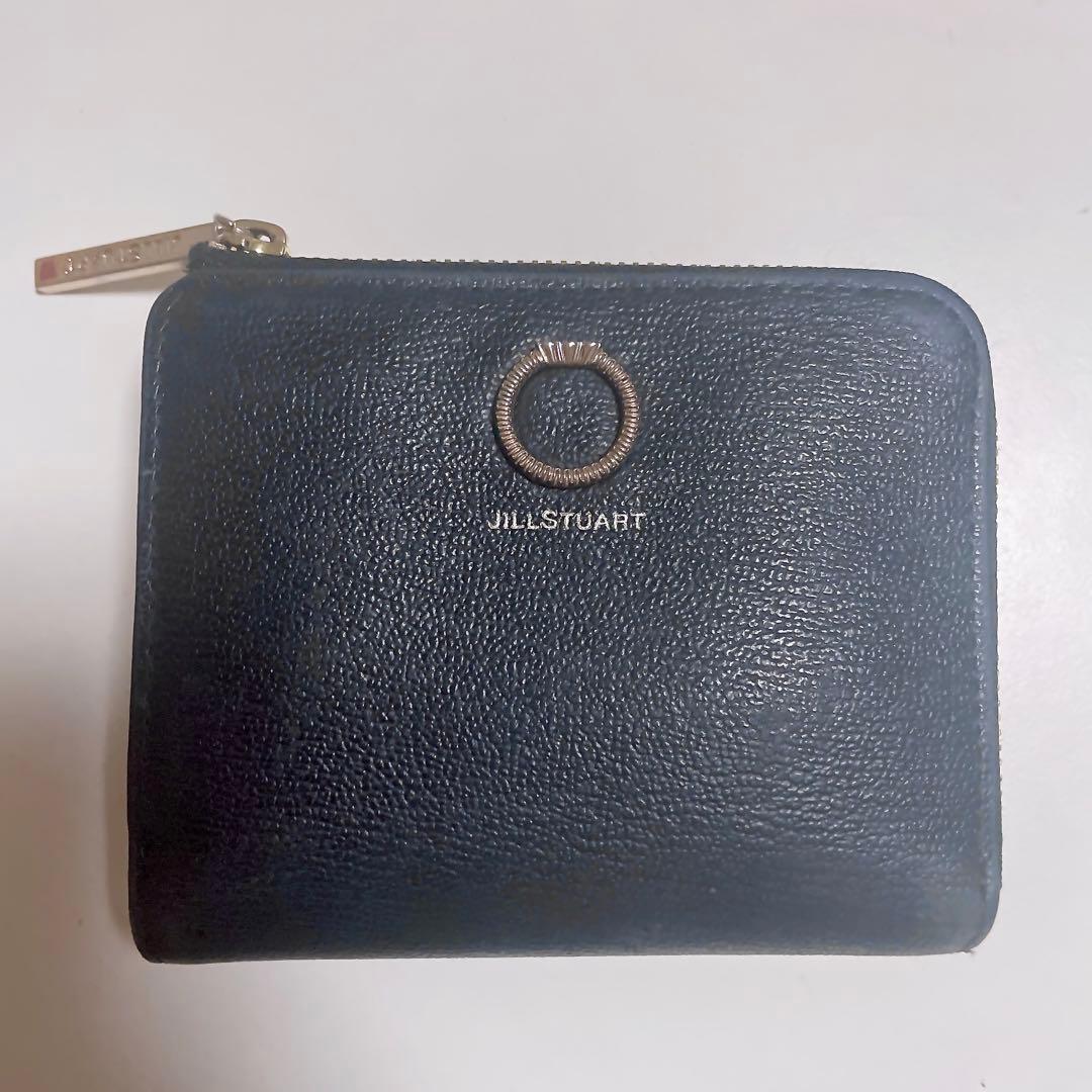 JILLSTUART エターナル L字ファスナー 折り財布 ブラック