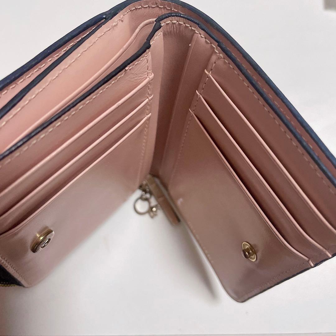 JILLSTUART エターナル L字ファスナー 折り財布 ブラック