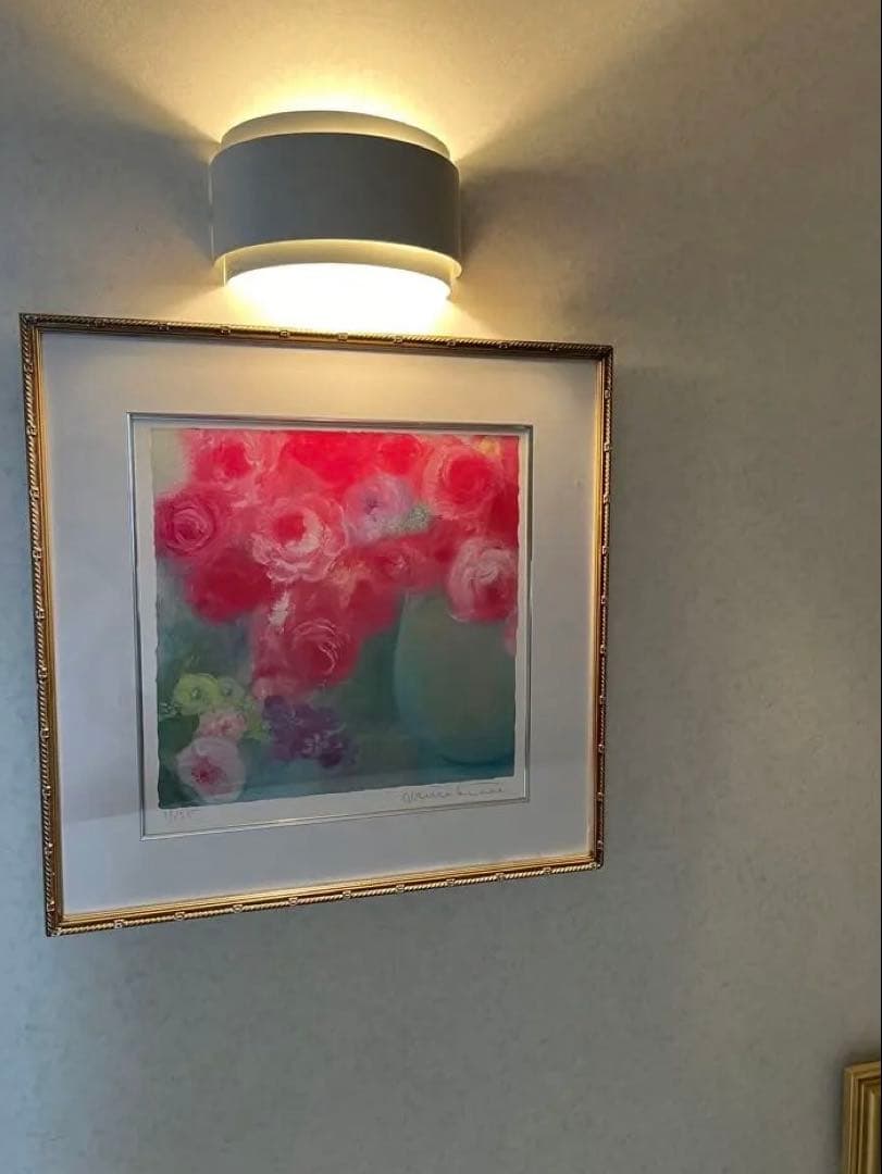 大きめ　版画　ジニー・キム　限定ジクレー　サイン、ED.証明書　額装　代表作