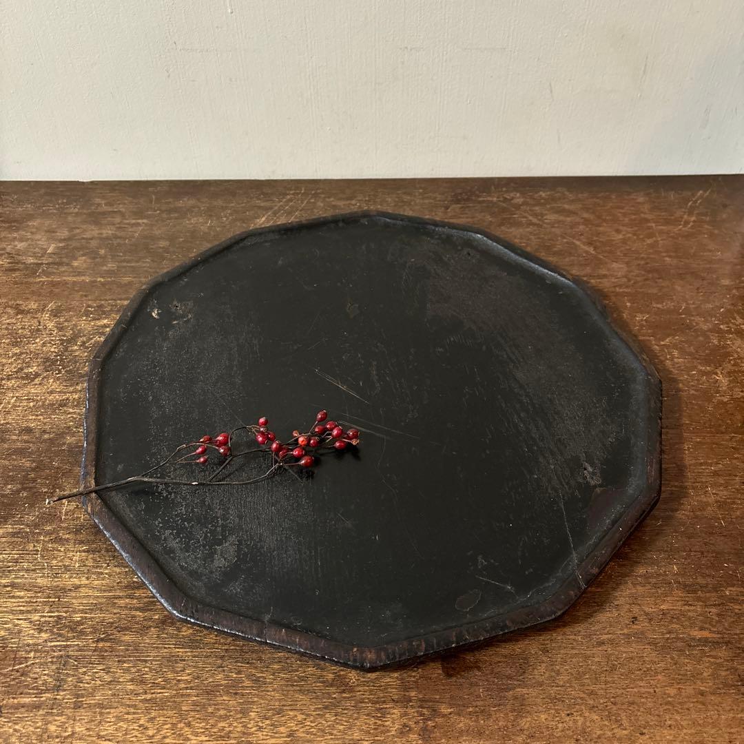 李朝十二角膳天板その63検:古道具.骨董品.韓国骨董. Antique.酒器盆.