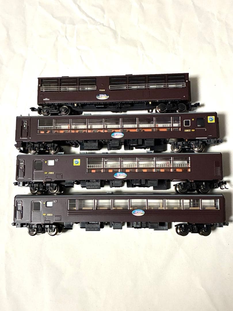 ノロッコ号客車4両　マイクロエース　ライト点灯確認済