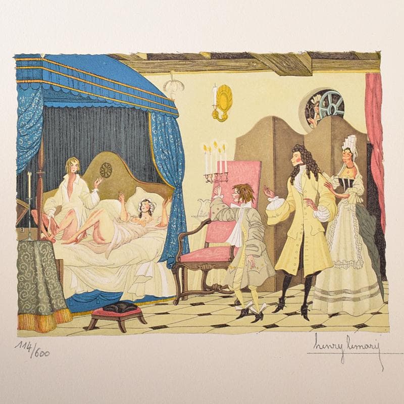 フランス　ヘンリー・リマリー　版画　114/600　5枚セット　V　R8330