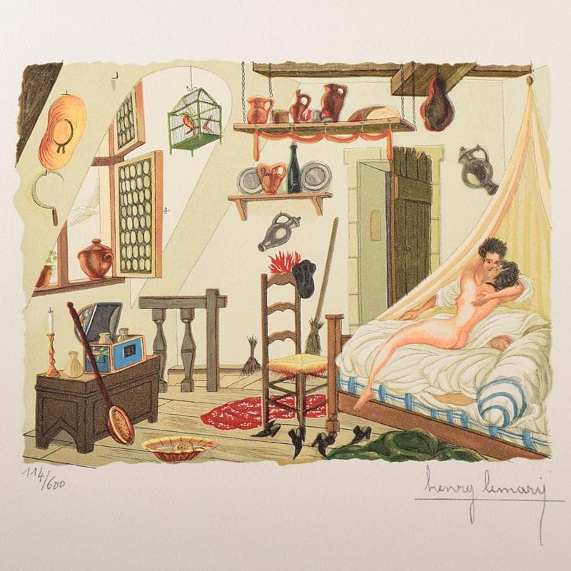 フランス　ヘンリー・リマリー　版画　114/600　5枚セット　V　R8330