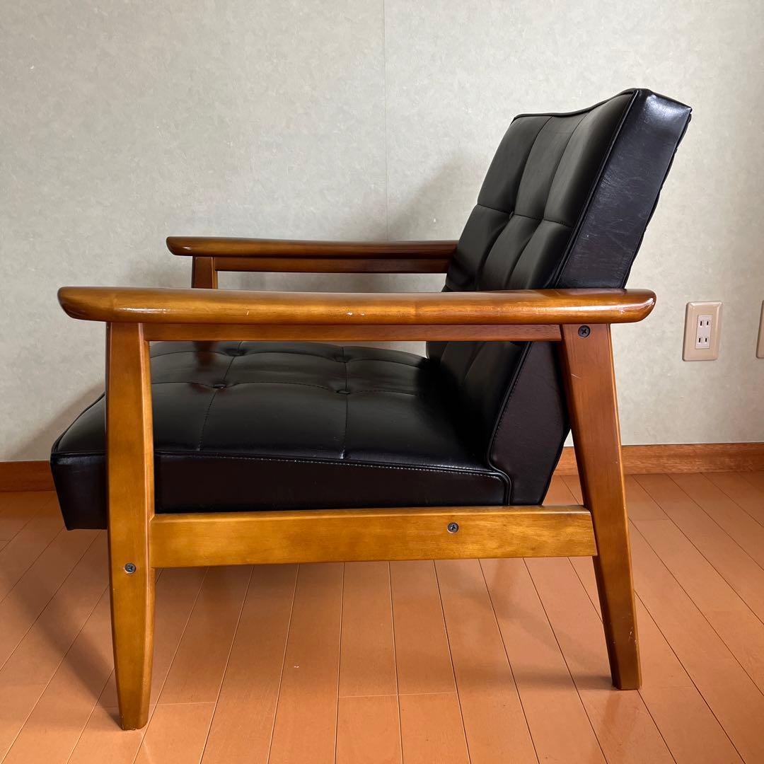 カリモク60 Kチェア　1シーター スタンダードブラック