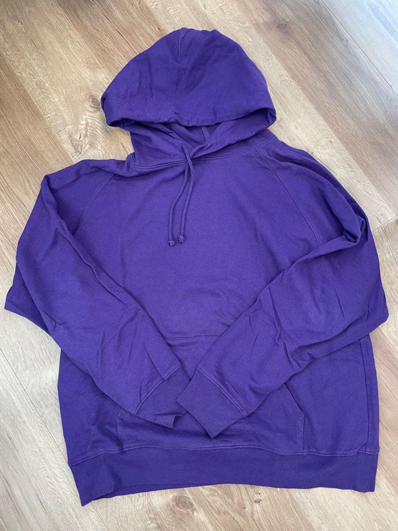 comoli インレイ起毛パーカ