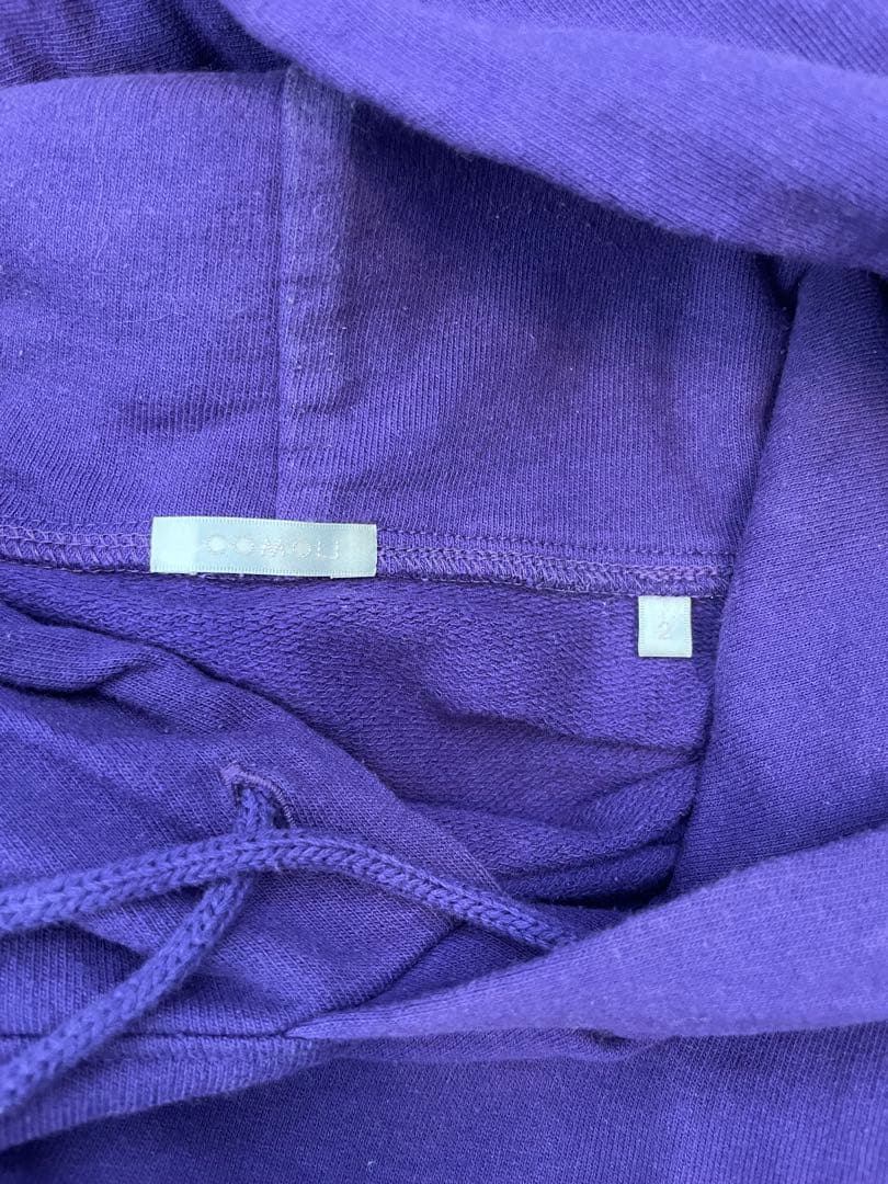 comoli インレイ起毛パーカ