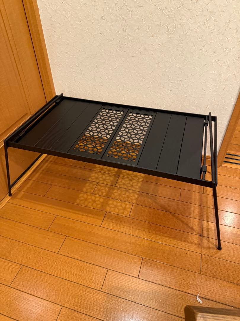 キャンプギークス　ブリッジテーブル　ナラブラック