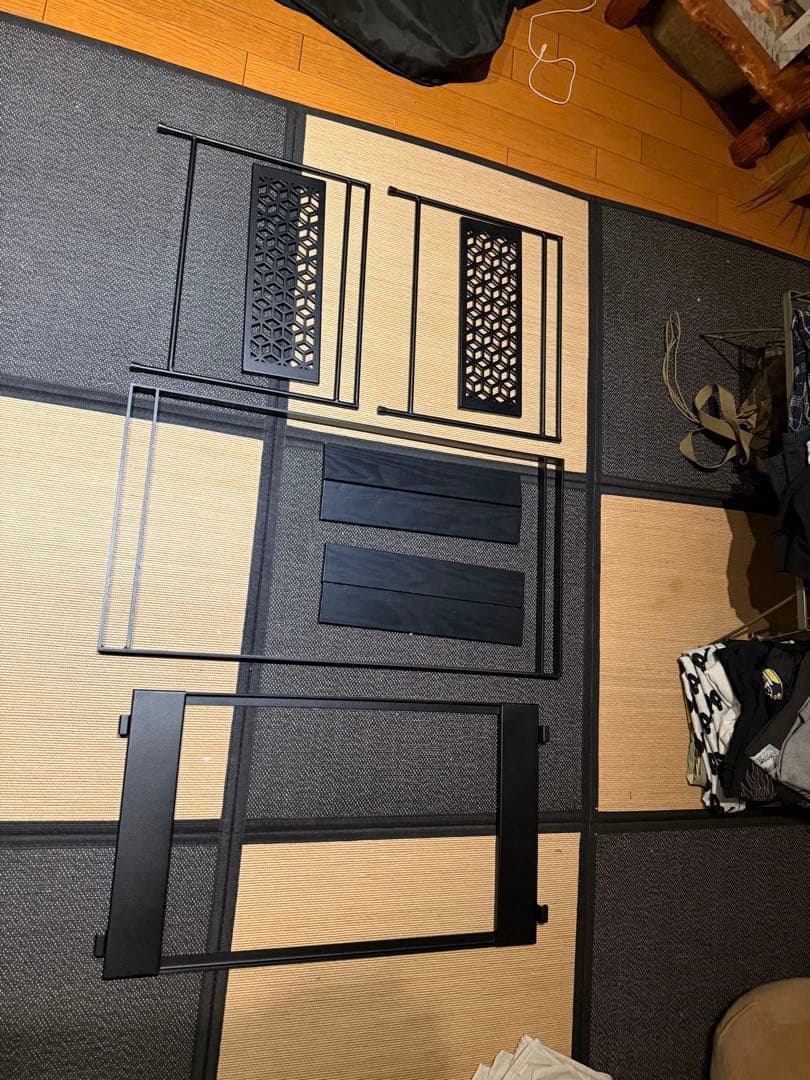 キャンプギークス　ブリッジテーブル　ナラブラック