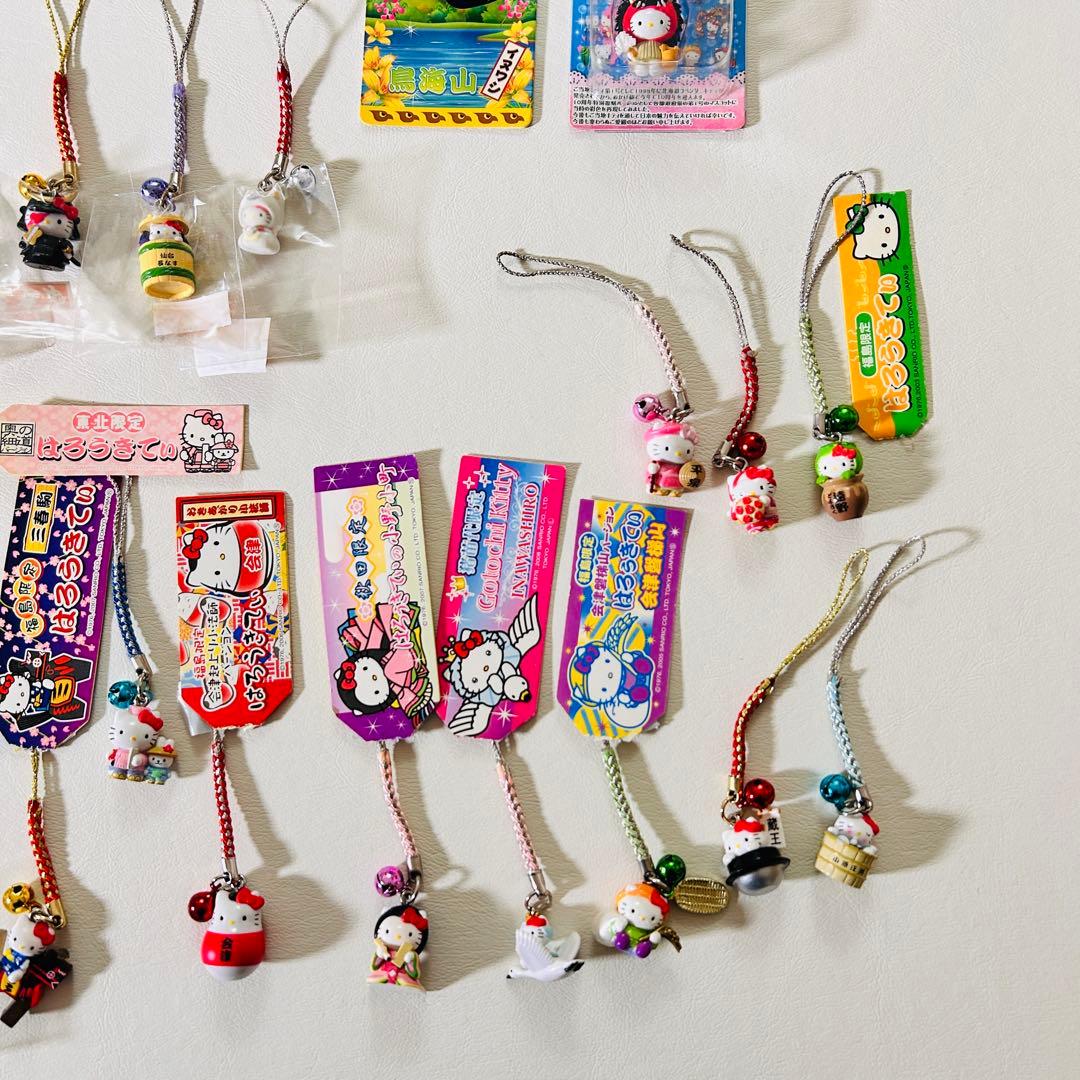【サンリオ】ご当地限定ハローキティ ストラップ まとめ売り 根付け 状態様々