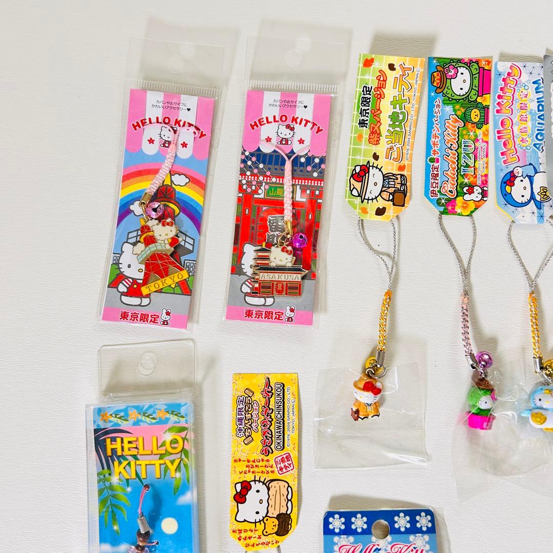 【サンリオ】ご当地限定ハローキティ ストラップ まとめ売り 根付け 状態様々