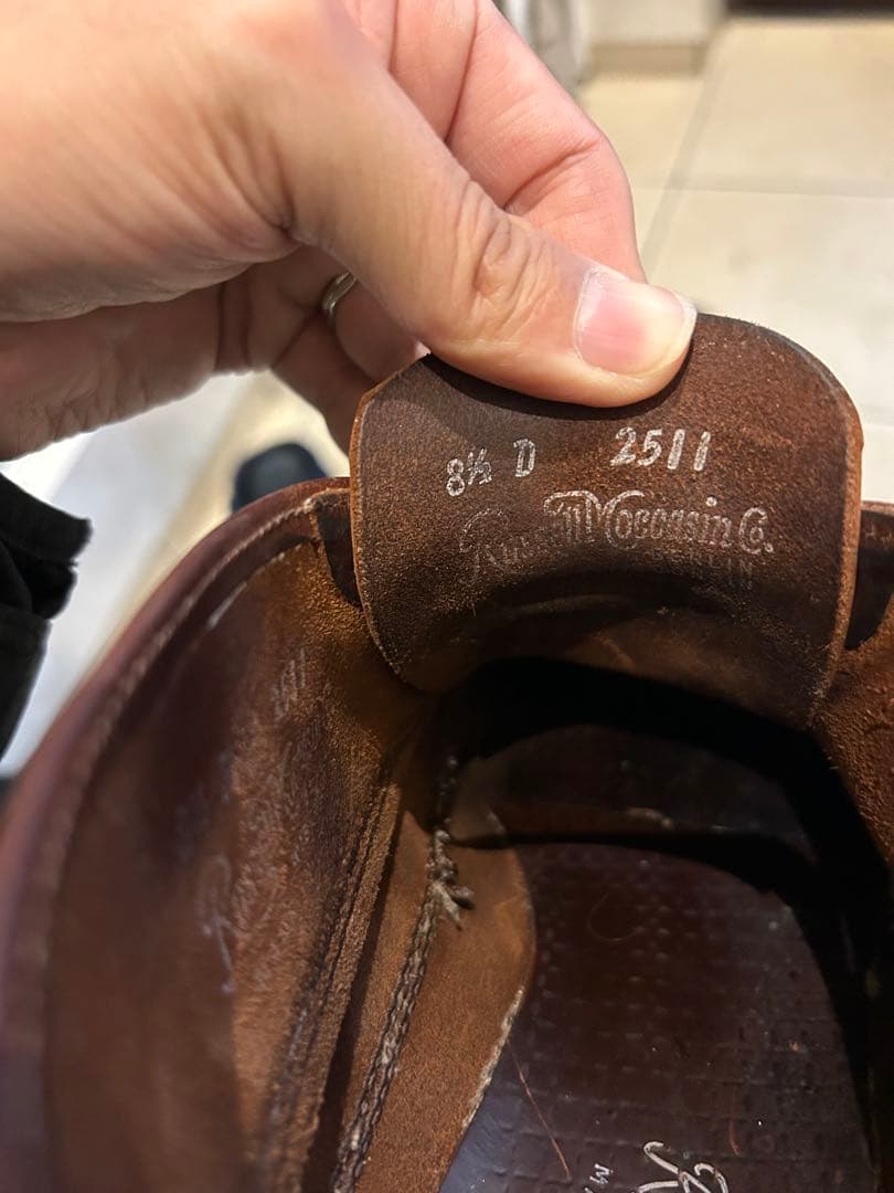 ラッセルモカシン スポーティングクレーチャッカ クロムエクセル バーガンディ