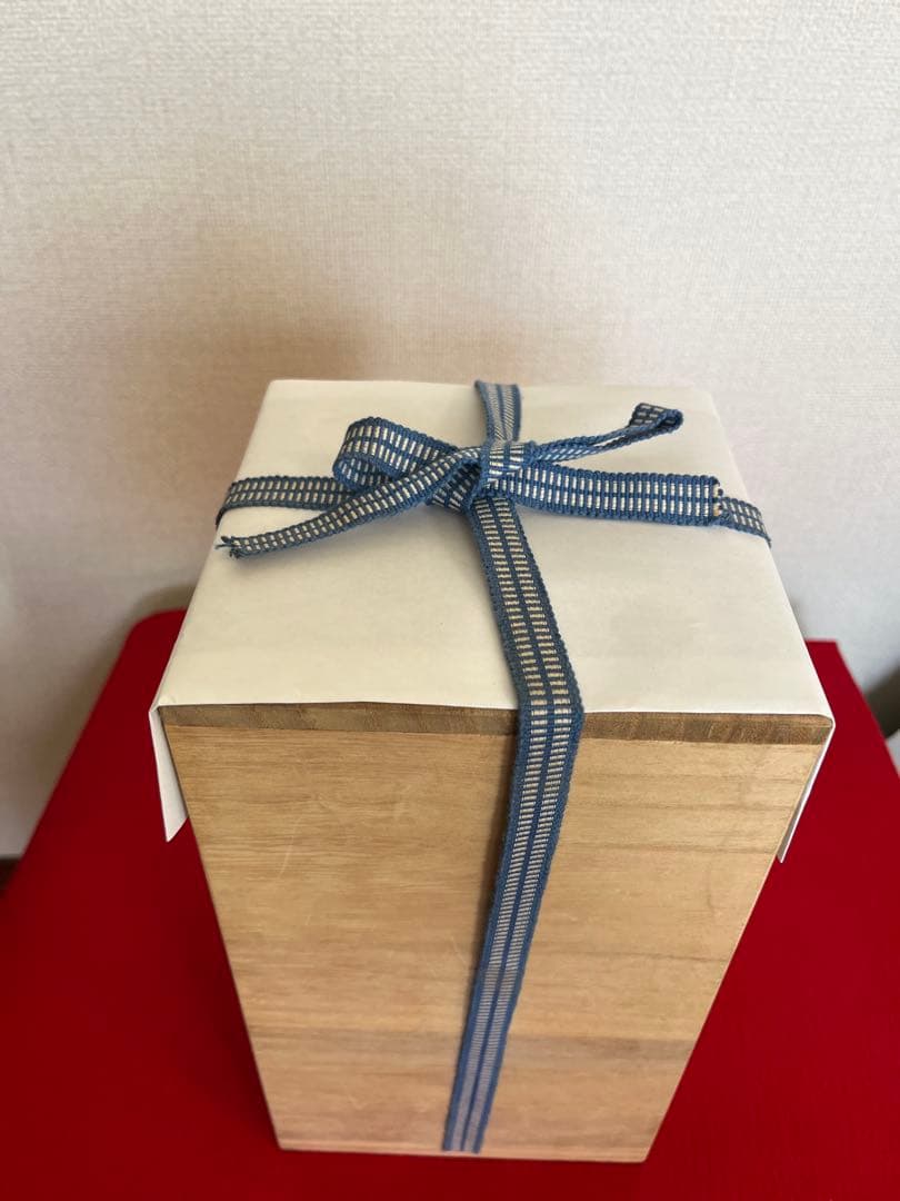 【特価】三代 人間国宝 徳田八十吉（正彦銘）碧明釉 花入 高さ約22㎝ T267