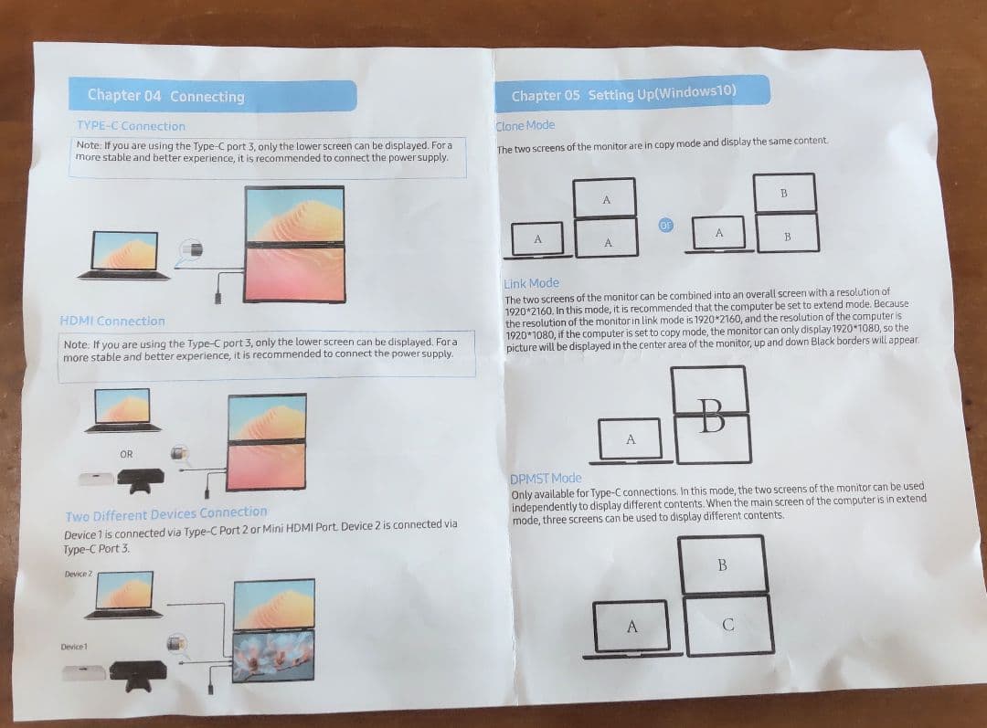 やや難あり　モバイル　デュアルモニター　UPERFECT 15.6インチ