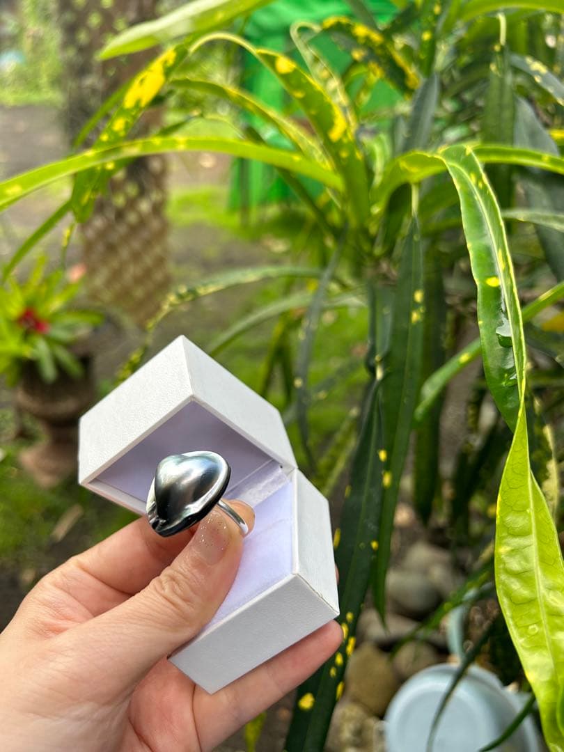 希少　黒蝶真珠　タヒチパール　タヒチマペパール　リング