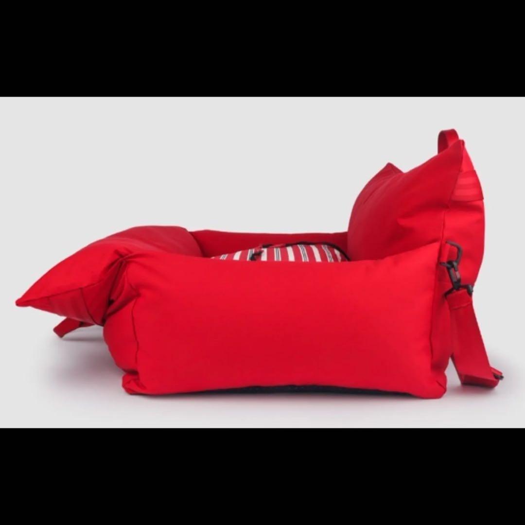 ペットカーシート ペットドライブボックス ペットキャリー犬用カーシートSサイズ赤