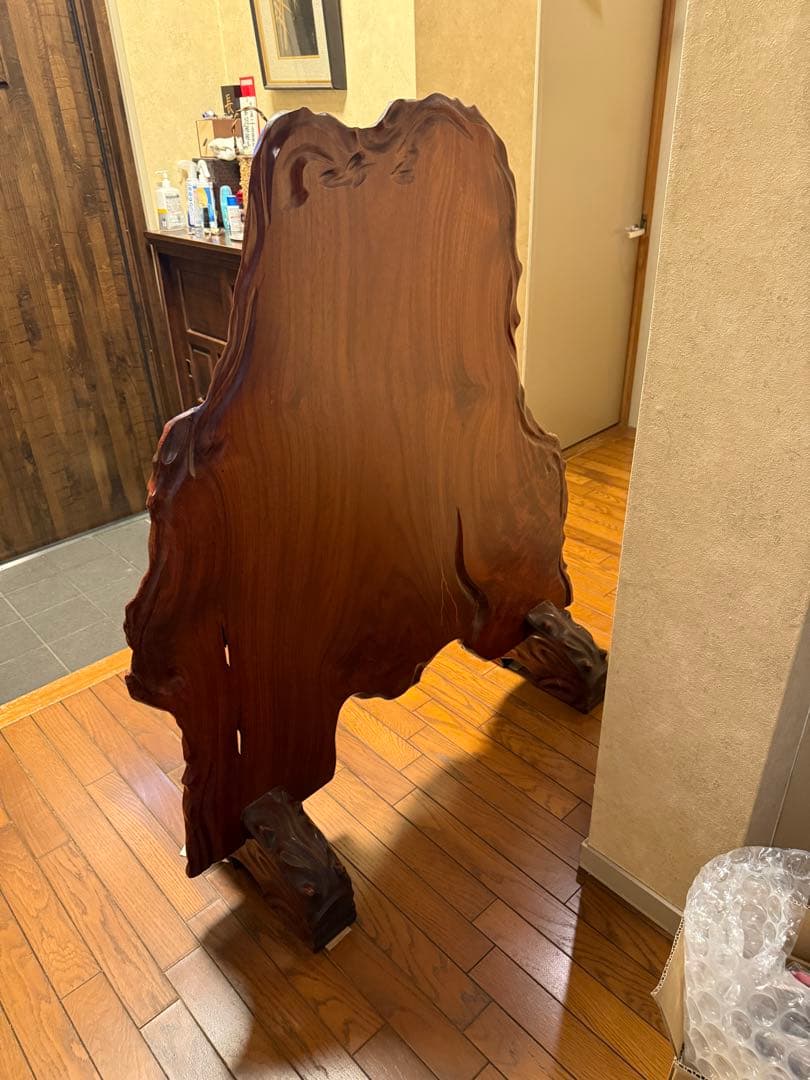 【美品】一枚板　ケヤキ　インテリア　木　天然　 衝立　玄関飾り