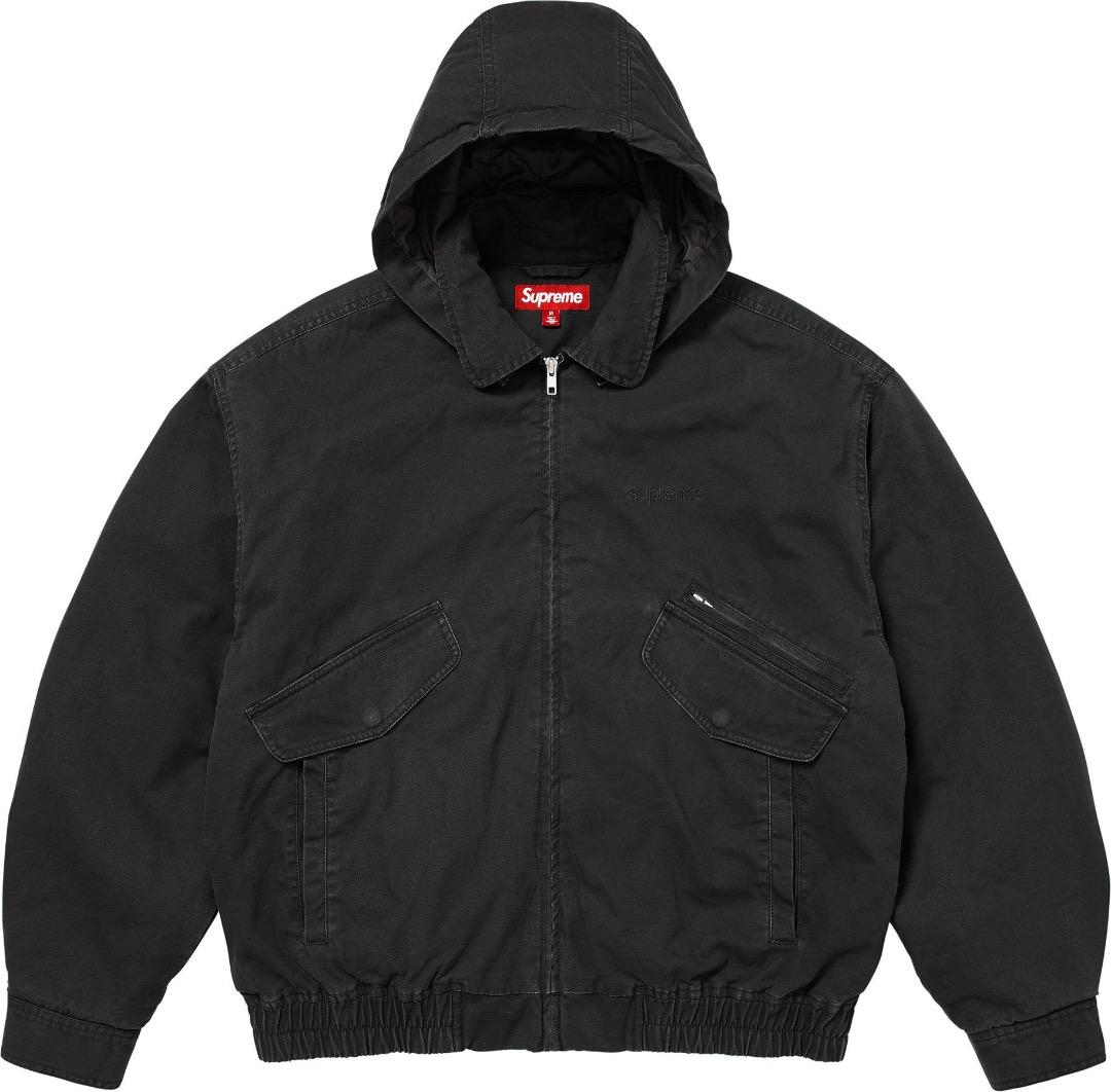 ま*ー様 Supreme Hooded Utility Jacket L Bla