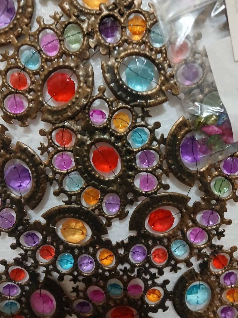 カラフル花柄金属製パーテーション