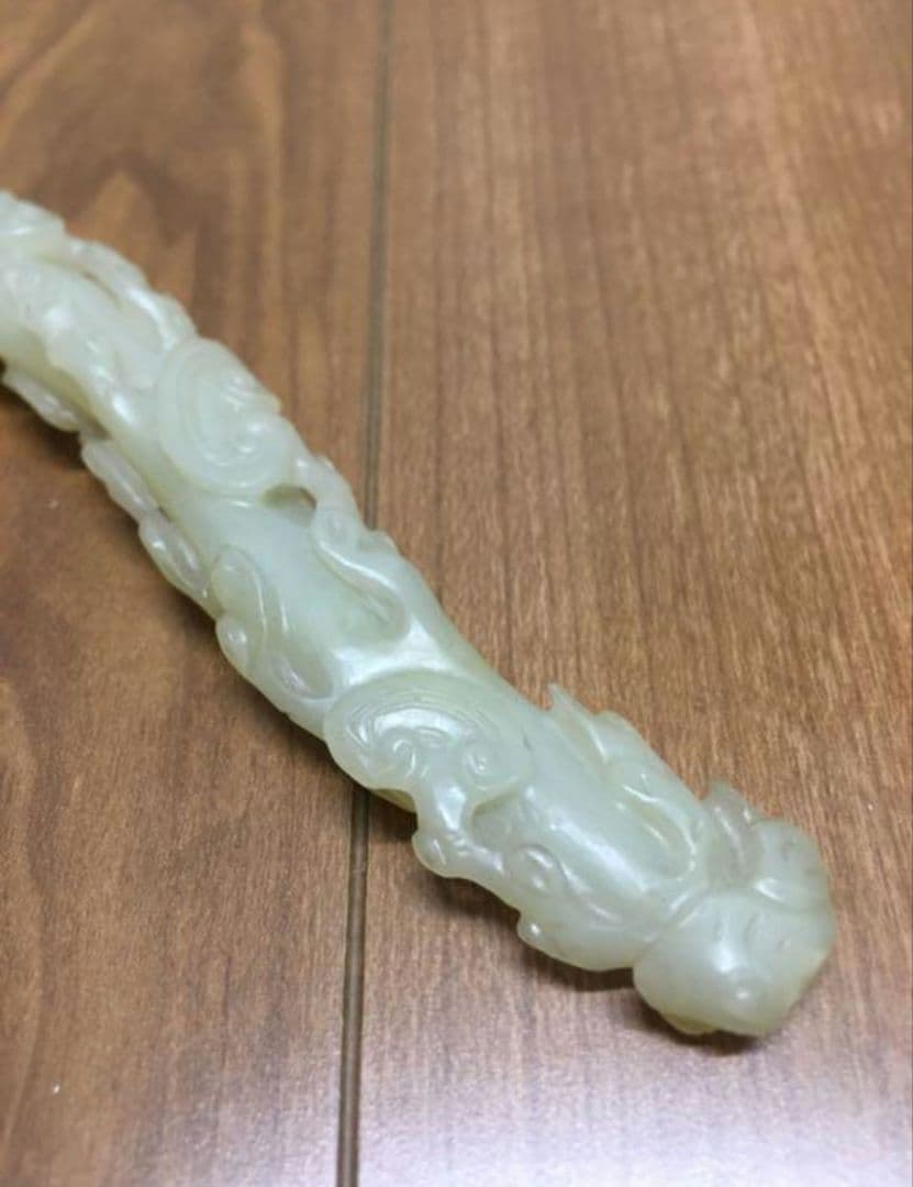 清時代玉如意　共箱　希少