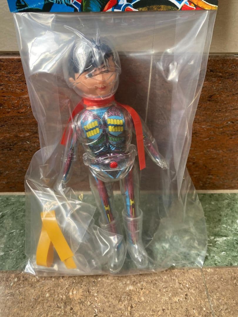 仮面ライダー ソフビ 改造人間 仮面ライダー スケルトン クリア 25cm