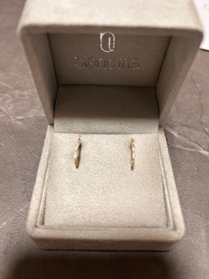 DAMIER PIERCE K18ゴールド ダイヤモンドピアス　両耳