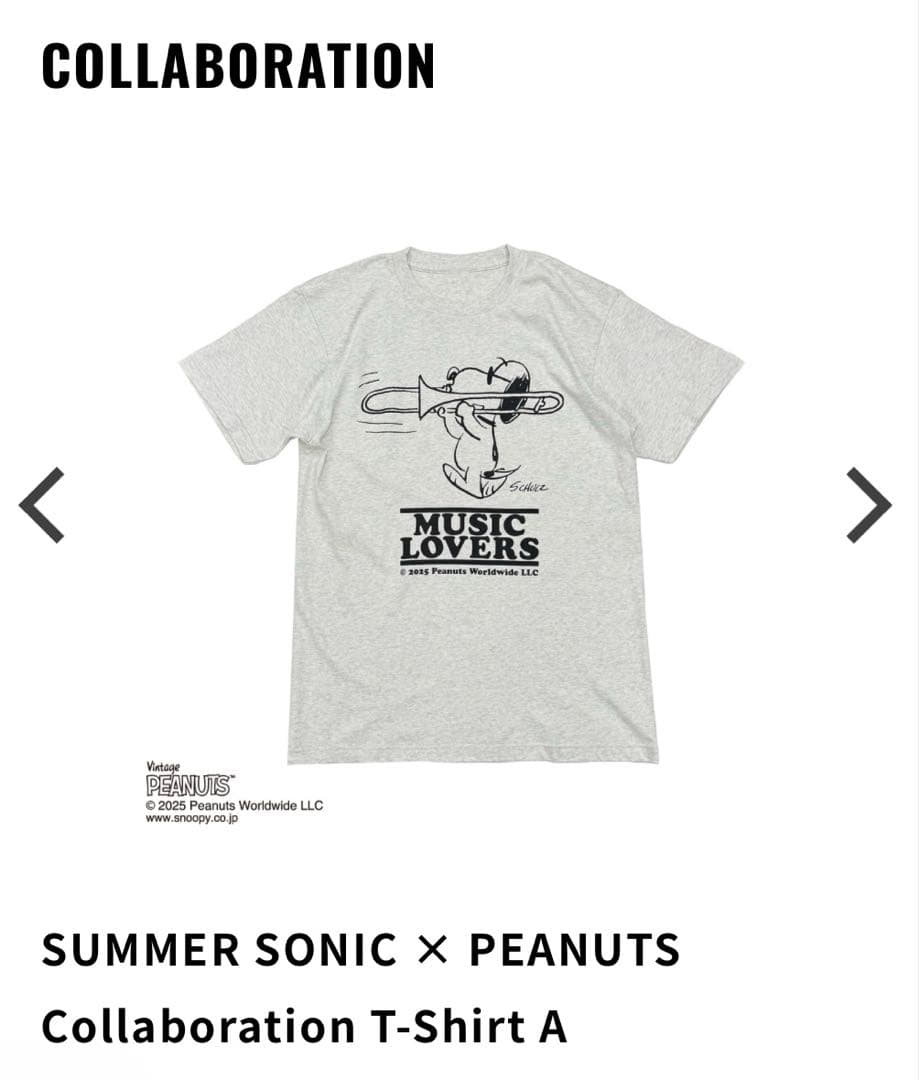 summer sonic 2025 スヌーピー Tシャツ