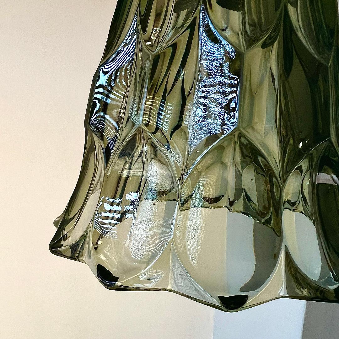 ペンダントランプ ドイツ製 カットグラス ミッドセンチュリー 北欧 照明器具