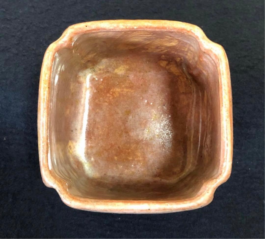 《R》懐石 赤楽 紅葉 小鉢10客 在銘 向付 木箱　260105か4