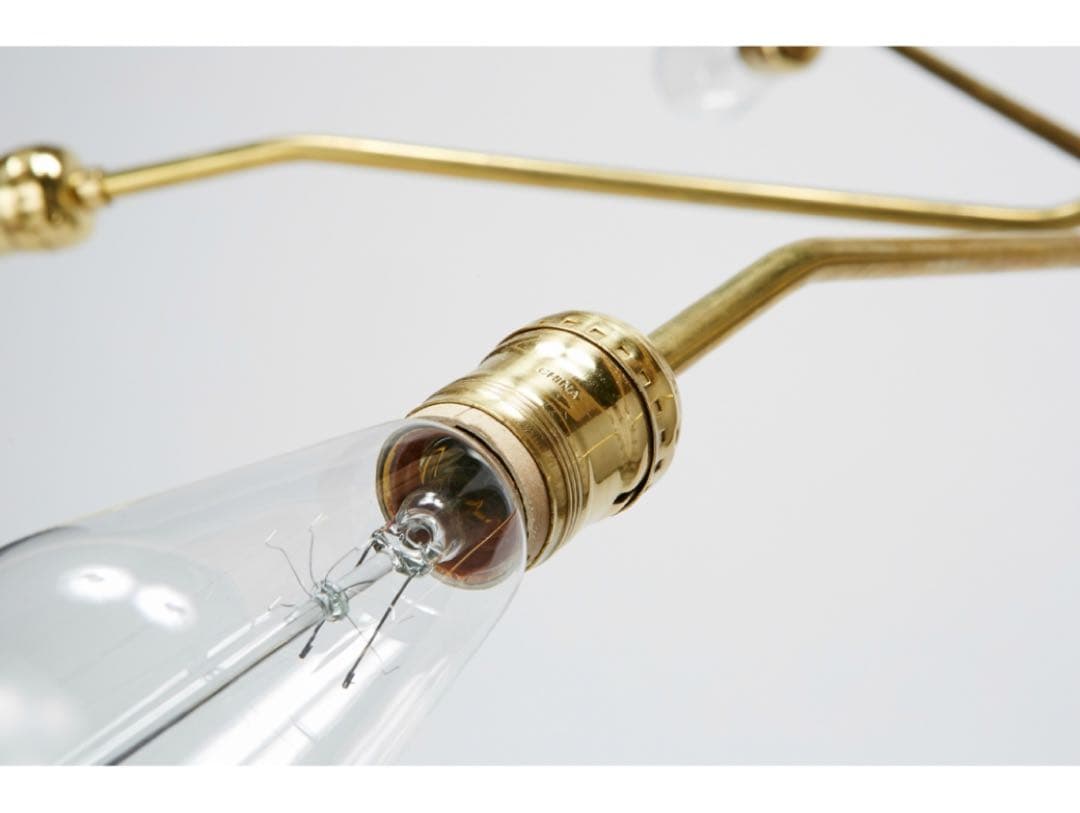 ナ*ブ様 SOLID BRASS LAMP MID LONG 5 ARM