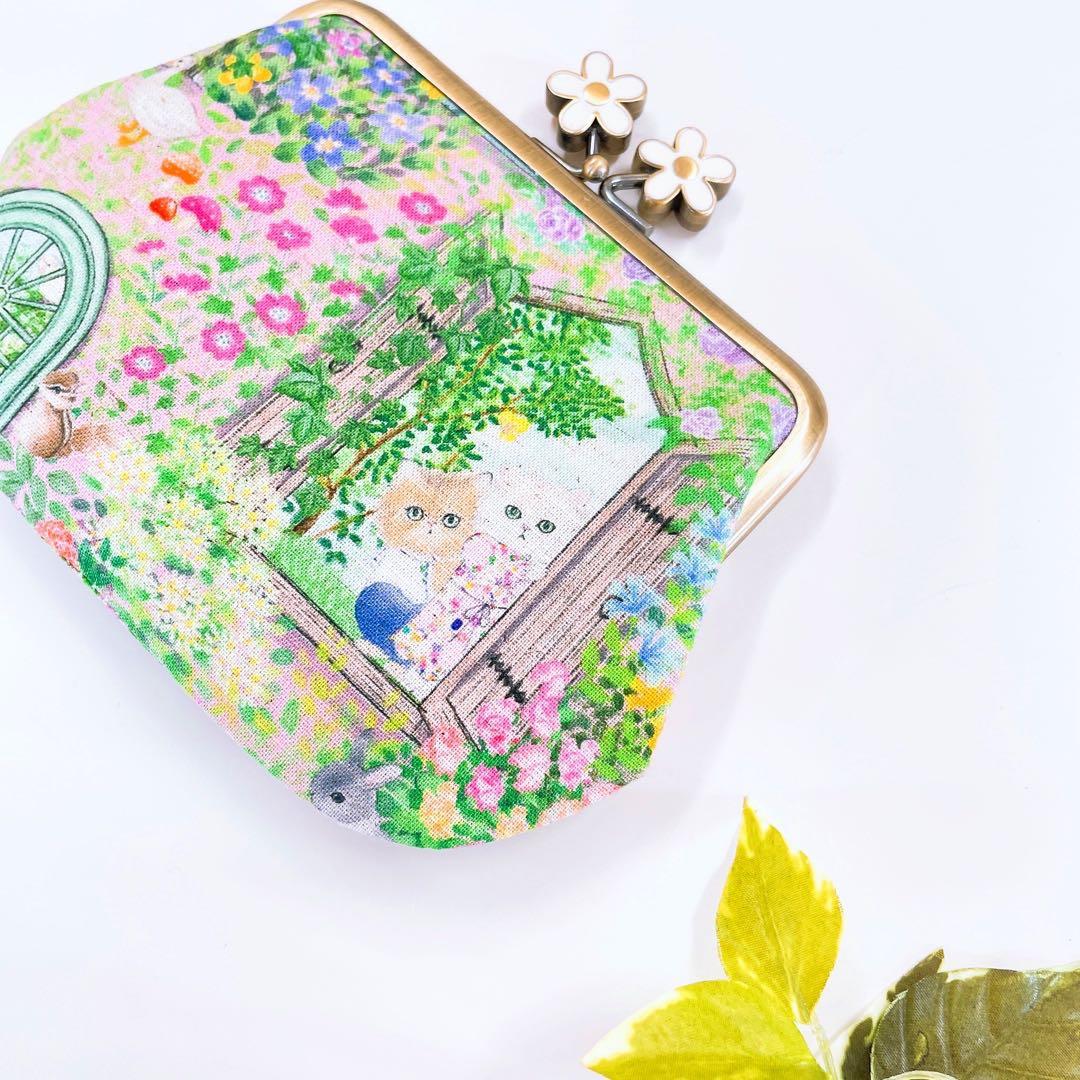 お取り置き／まちころ巾着＊巾着ポーチ／中身が見えるがま口ポーチ／ユキエモン