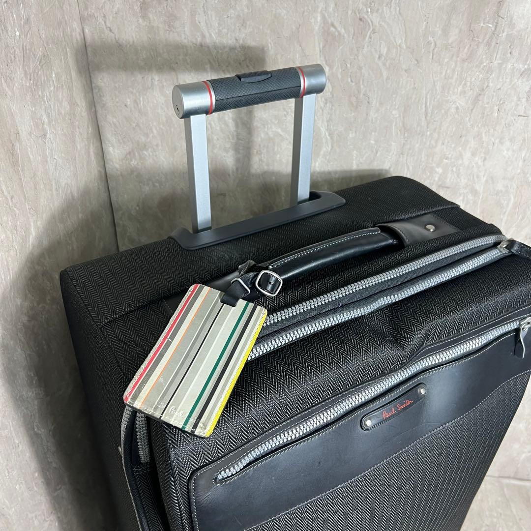 極美品 ポールスミス ヘリンボーン ソフトコレクション キャリーケース