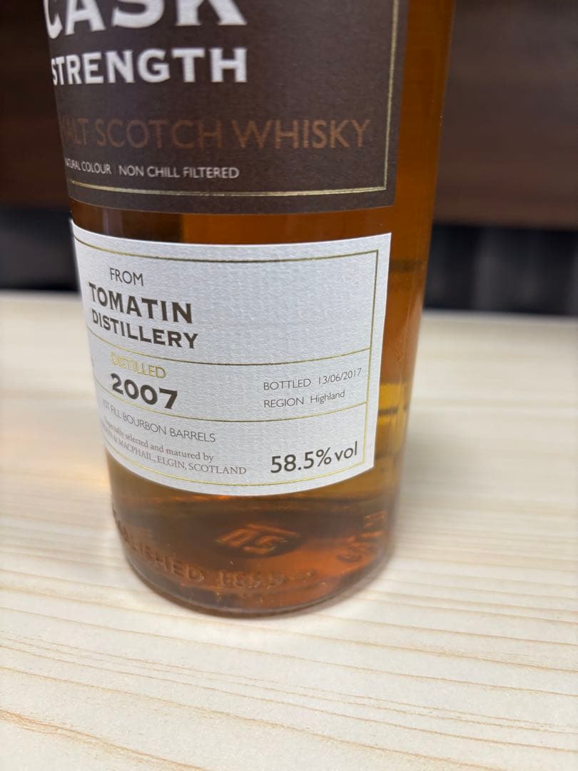 【未開封】Tomatin 2007 GM Gordon and Macphail