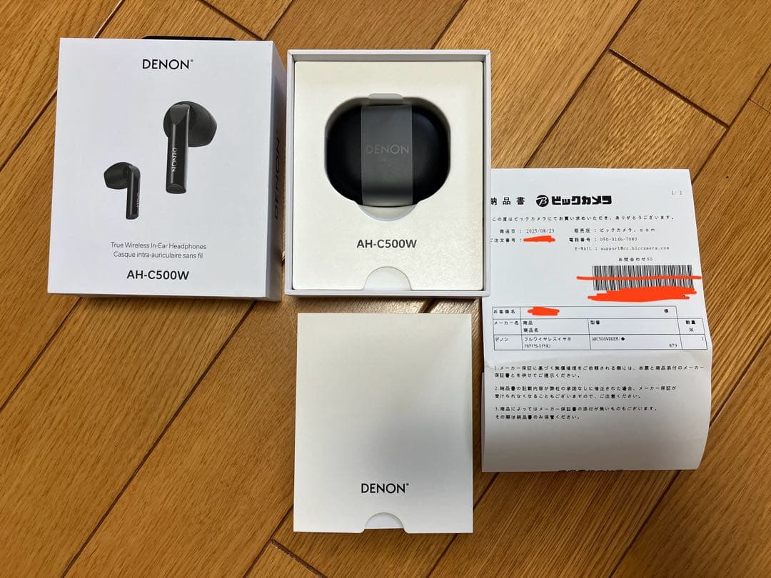 ワイヤレスイヤホン ブラック AHC500WBKEM [Bluetooth対応］