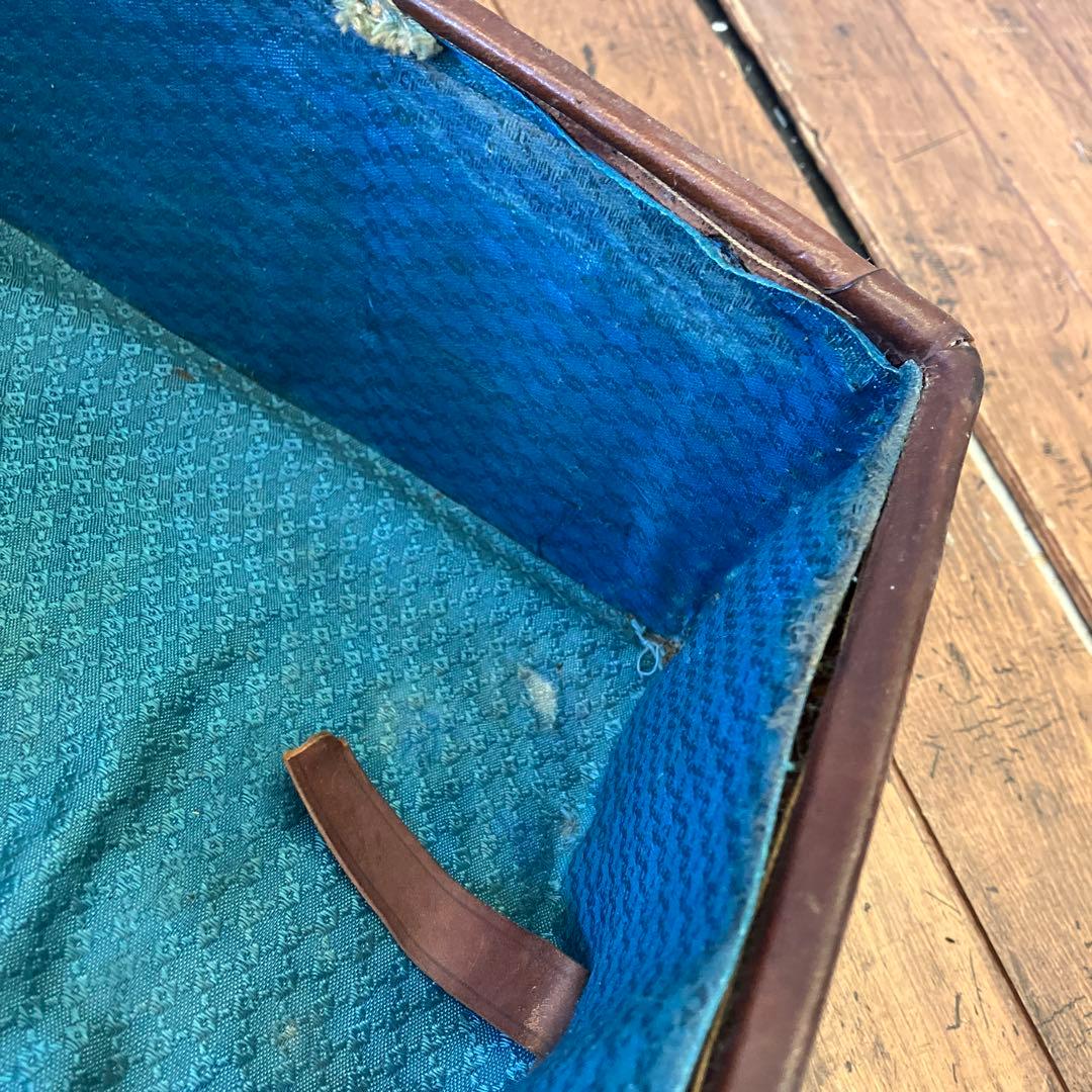 昭和レトロ アンティーク ヴィンテージ レザートランクケース スーツケース古道具