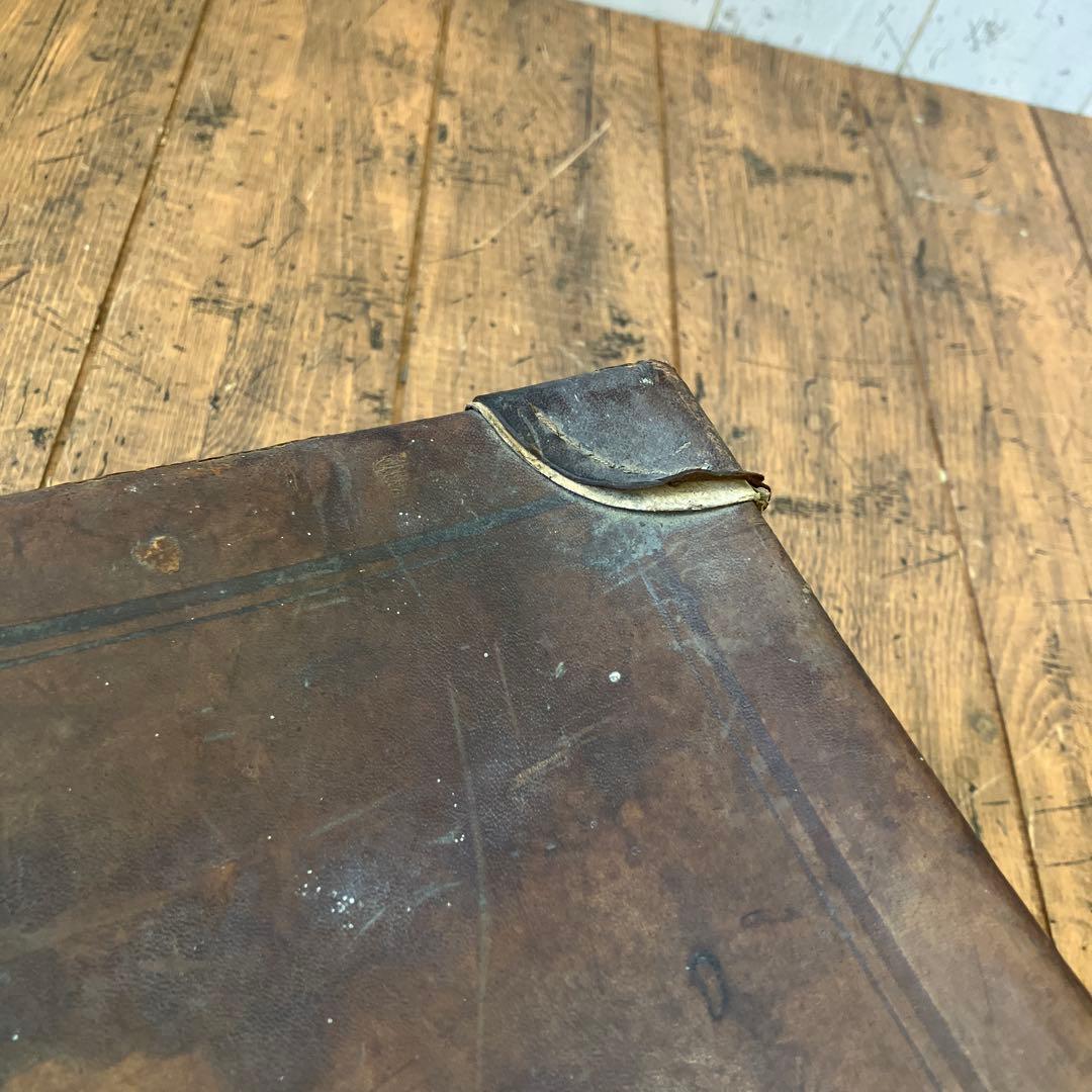 昭和レトロ アンティーク ヴィンテージ レザートランクケース スーツケース古道具