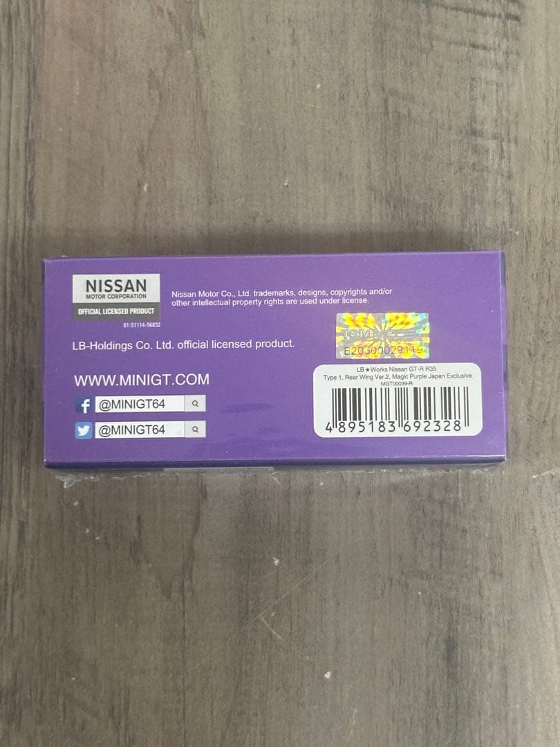 ミニカー MINI GT LB Works Nissan GT-R MagicPurple