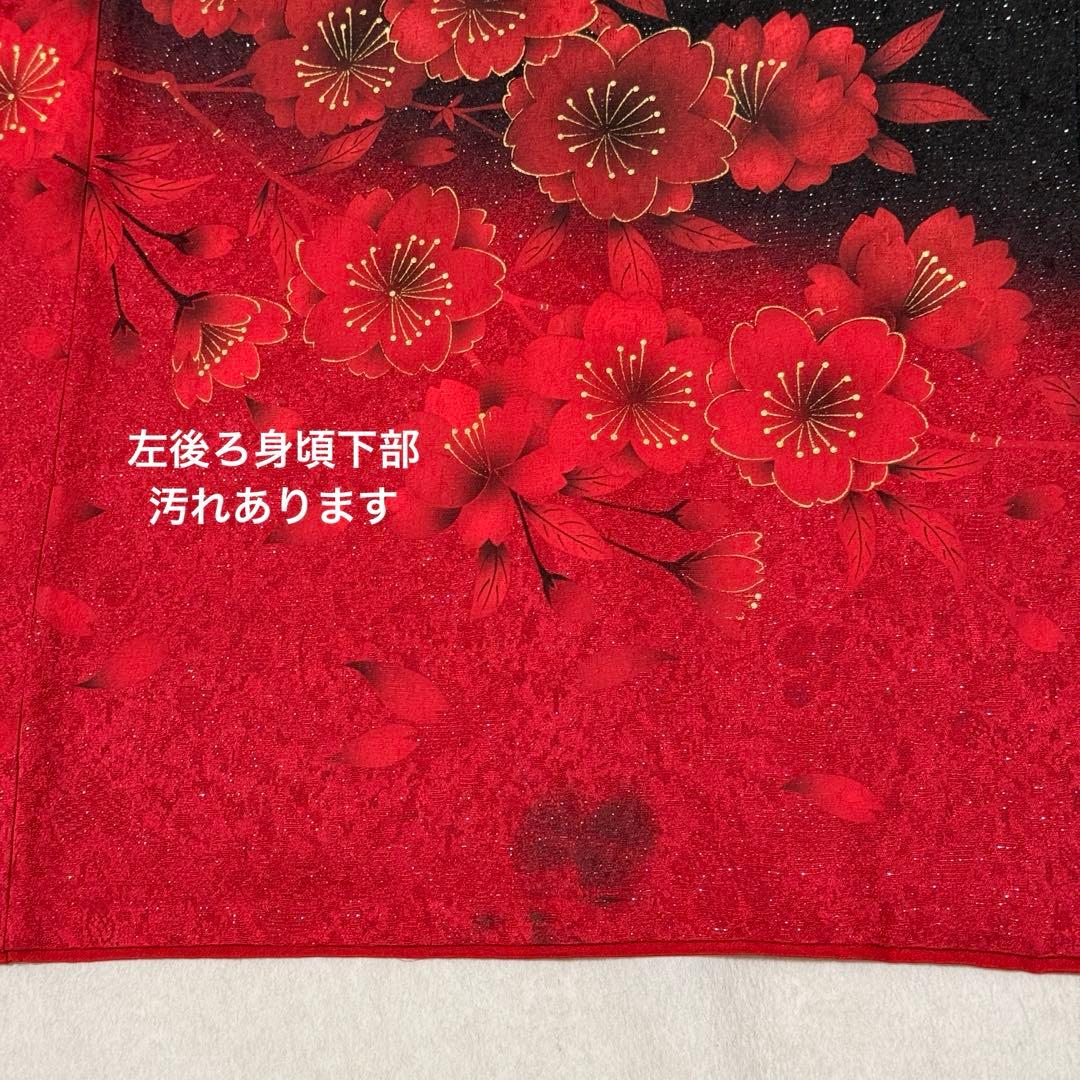 豪華　振袖６点フルセット　鈴乃屋　銀通し　ブラック　151〜161cm