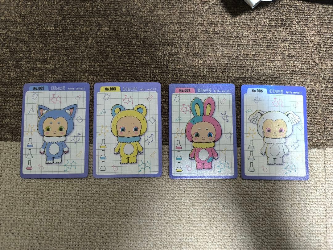 ClawZ Hello world !! 4種セット ぬいぐるみ