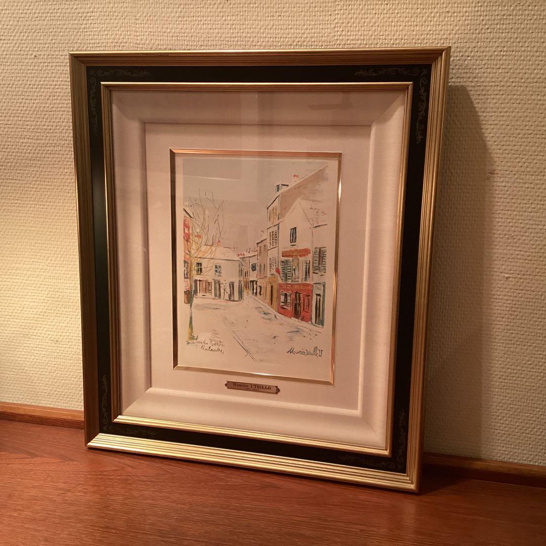 nakanakaモーリス・ユトリロ「雪のモンマルトル」1947年オリジナル