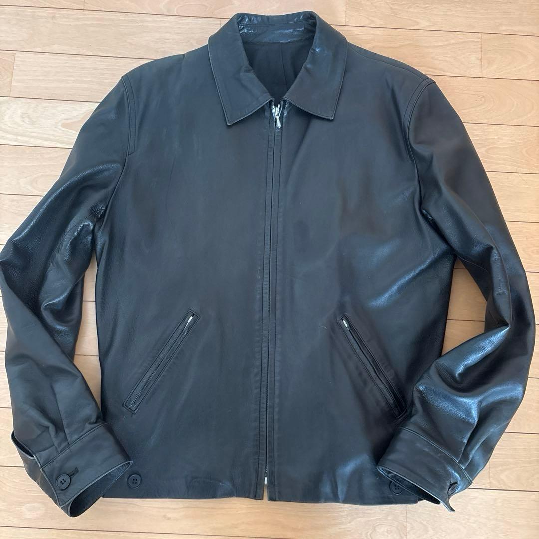 90s agnès b leatherjacket シープ羊　サイズ0 アニエス