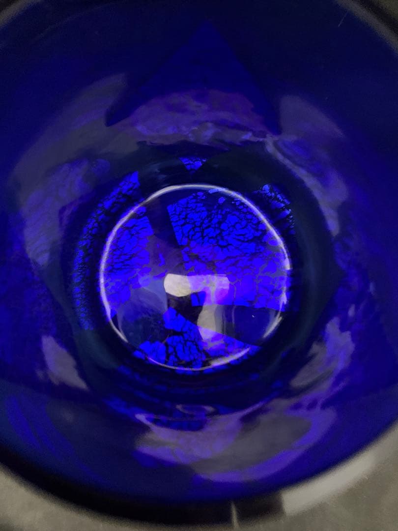 銀箔 水指 青ガラス水指　茶道具