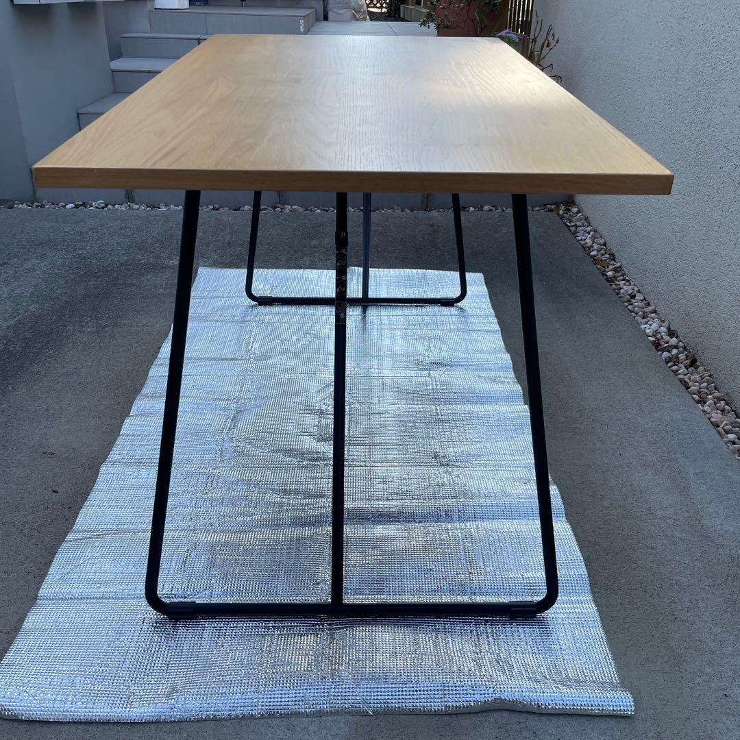 MUJI無印良品 折りたたみテーブル120cm オーク材/ダイニング/学習机