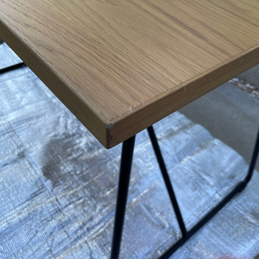 MUJI無印良品 折りたたみテーブル120cm オーク材/ダイニング/学習机