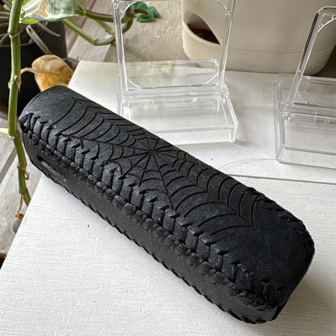 専用　プルームオーラ本革カバー　ブラック