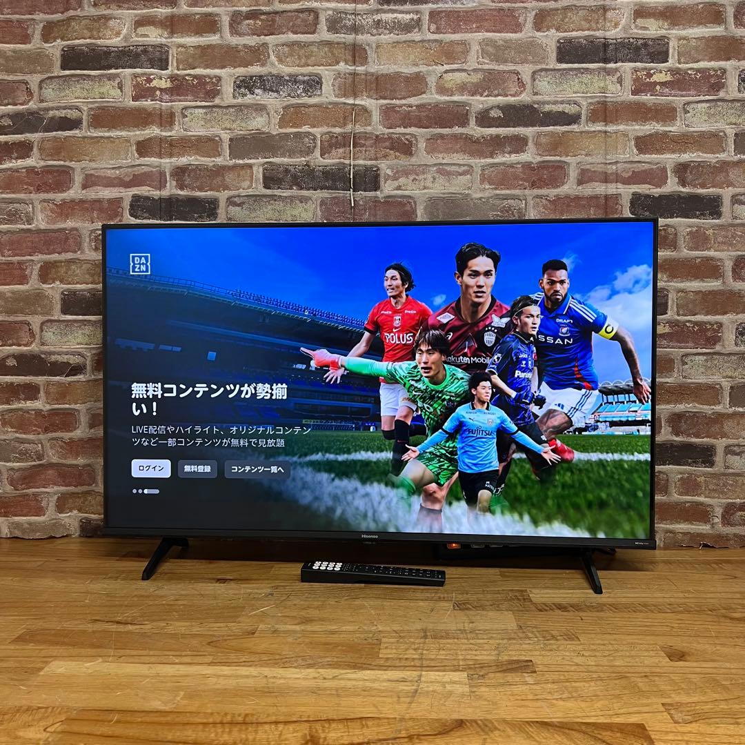 ハイセンス 43V型 4K 液晶テレビ 43A6K 動画アプリ搭載 保証書あり！