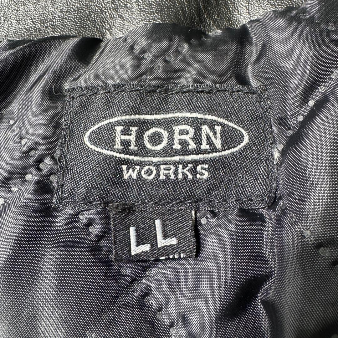 極美品✨HORN WORKS レザージャケット ライダース 本革 バッファロー