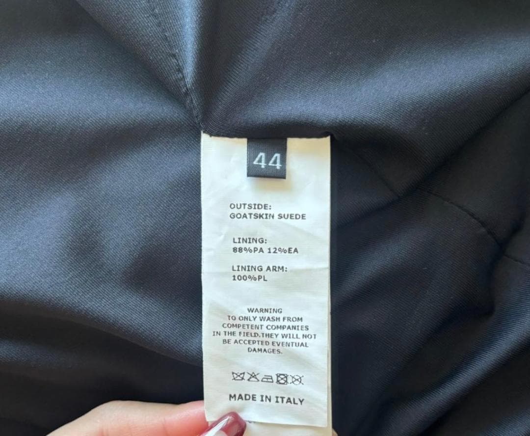 EMMETTI スウェード シングルライダース44